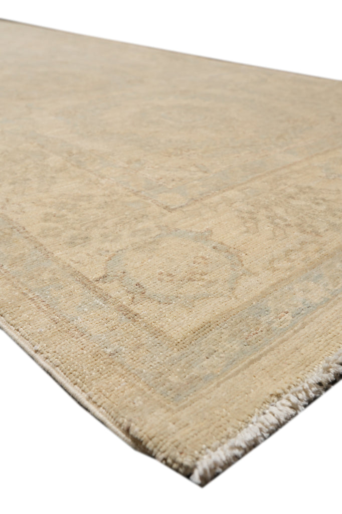 3.1 x 10.10 Handmade Chotan Runner Natural Wool Pale Pastels #B-77590
