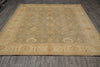 Load image into Gallery viewer, 8.3 x 9.7 Light Sage Green Gold Chobi Peshawar Rug Transitional Inventory Clearance Sale #B-77478