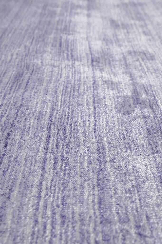 9 x 12 Plain Lavander Color Handmade Wool Rug Contemporary #F-4533