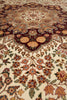 Load image into Gallery viewer, 8.6 x 11.6 Ivory Lavar Wool &amp; Silk Fine Quality Rug 18516