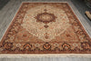 Load image into Gallery viewer, 8.6 x 11.6 Ivory Lavar Wool &amp; Silk Fine Quality Rug 18516