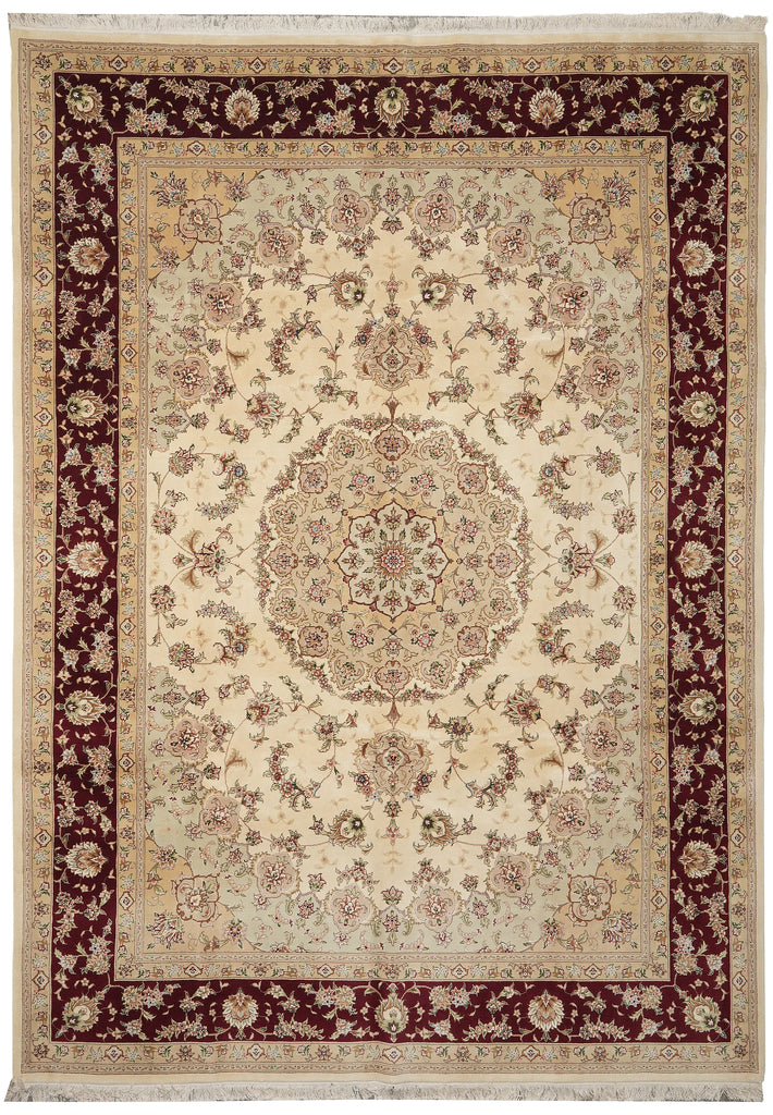 9 x 12 Wool & Silk Fine Quality Handmade Rug 18499