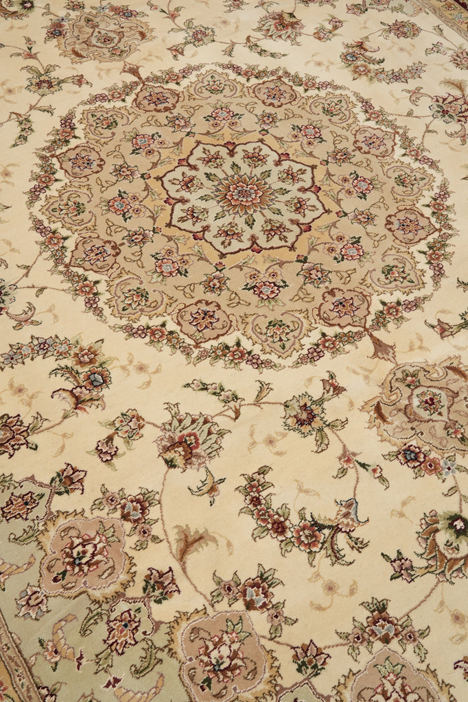 9 x 12 Wool & Silk Fine Quality Handmade Rug 18499