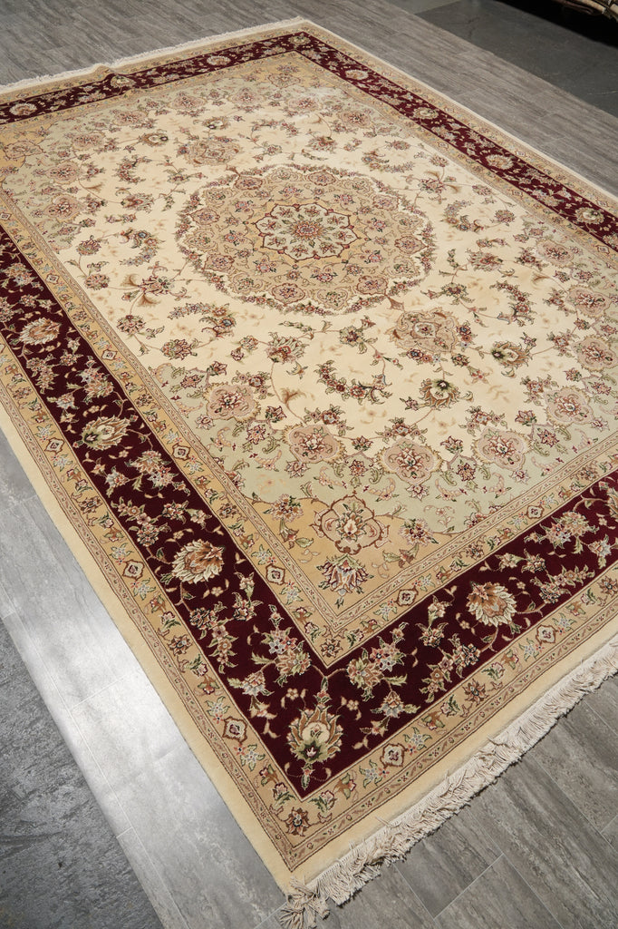 9 x 12 Wool & Silk Fine Quality Handmade Rug 18499
