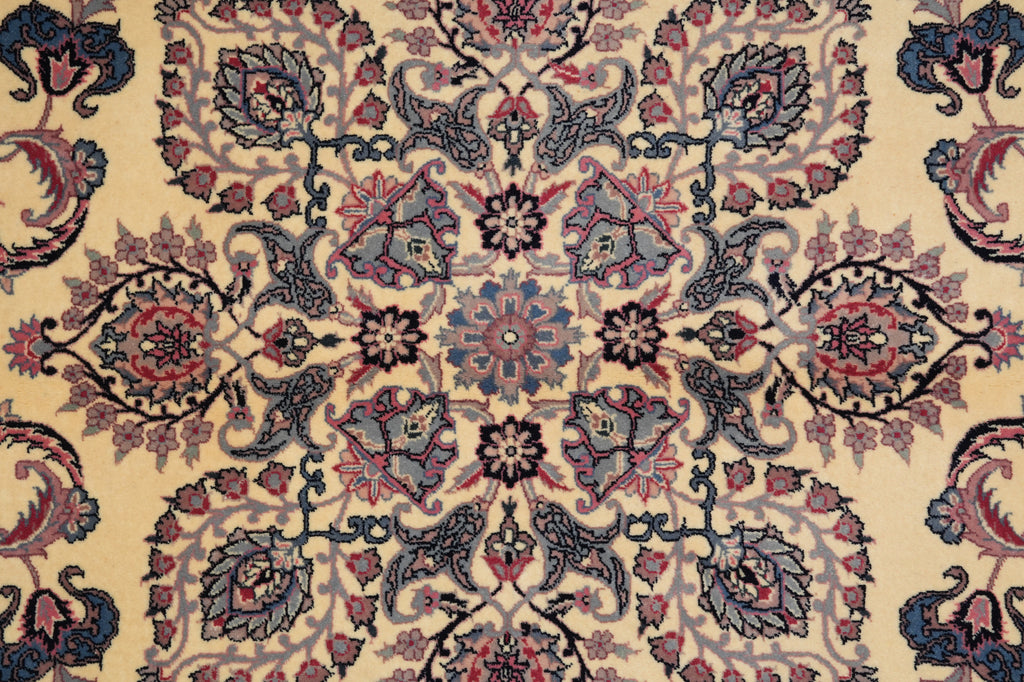 8.7 x 12 Pre owned Persian IVORY KASHAN Rug #5036