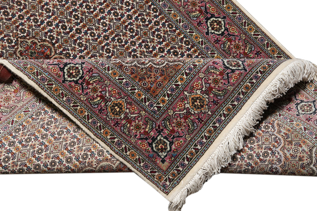 3.3 x 13.3 Authentic Persian Mahi Tabriz Wool and Silk Runner High Quality 400 KPSI #PIX-6639