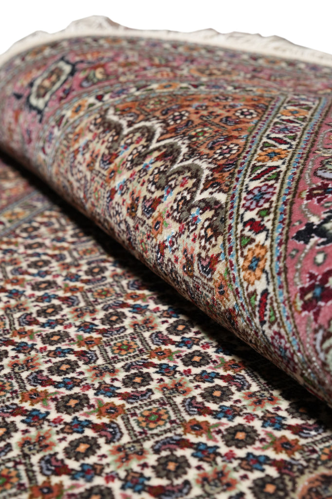 3.3 x 13.3 Authentic Persian Mahi Tabriz Wool and Silk Runner High Quality 400 KPSI #PIX-6639