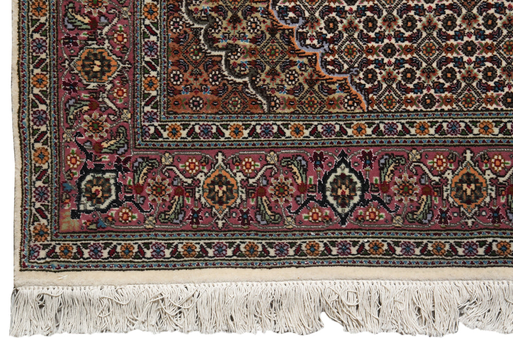 3.3 x 13.3 Authentic Persian Mahi Tabriz Wool and Silk Runner High Quality 400 KPSI #PIX-6639