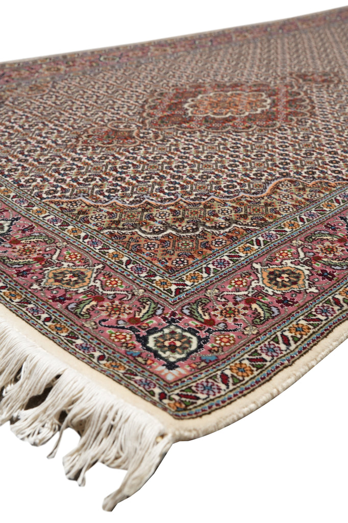 3.3 x 13.3 Authentic Persian Mahi Tabriz Wool and Silk Runner High Quality 400 KPSI #PIX-6639