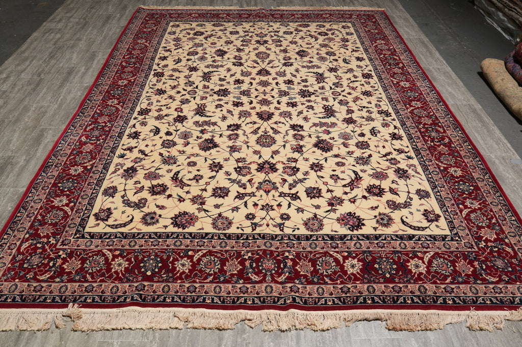 8.6 x 11.6 Fine Wool Fine Esfahan Rug 16264