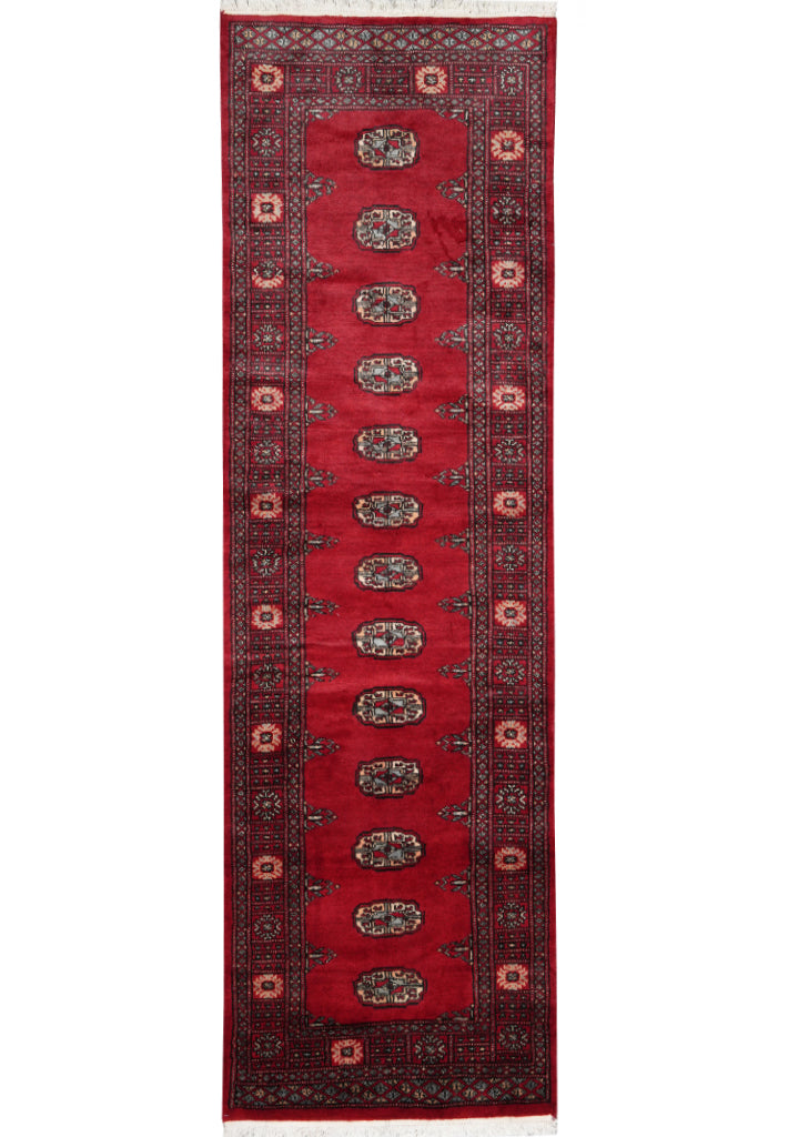 2.7 x 8 Bokhara Wool Runner Hand-knotted Pakistan ( ASK FOR SIZES ) #F-4370