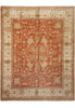 Load image into Gallery viewer, 8 x 9.9 Antique Coral Quality Wool Handmade Rug #5079