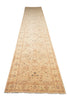 Load image into Gallery viewer, 4' x 23.3'  Handmade Chobi Peshawar Beige Gold Long Runner