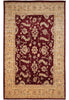 Load image into Gallery viewer, 8.8 x 13.4 Fine Quality Handmade Zigler Chobi Rug Natural Organic Wool Warm Burgundy 