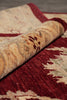 Load image into Gallery viewer, 8.8 x 13.4 Fine Quality Handmade Zigler Chobi Rug Natural Organic Wool Warm Burgundy #PIX-9912
