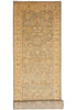 Load image into Gallery viewer, 4 x 17.8  Washed out Green Gold Wide Handmade Runner