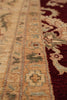 Load image into Gallery viewer, 8.8 x 13.4 Fine Quality Handmade Zigler Chobi Rug Natural Organic Wool Warm Burgundy #PIX-9912