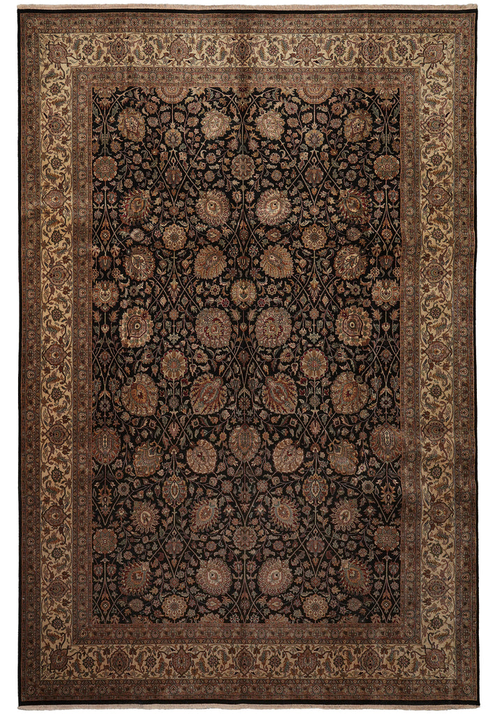 10 x 14.4 New Handmade India Rug Black 20169