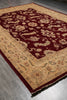 Load image into Gallery viewer, 8.8 x 13.4 Fine Quality Handmade Zigler Chobi Rug Natural Organic Wool Warm Burgundy #PIX-9912