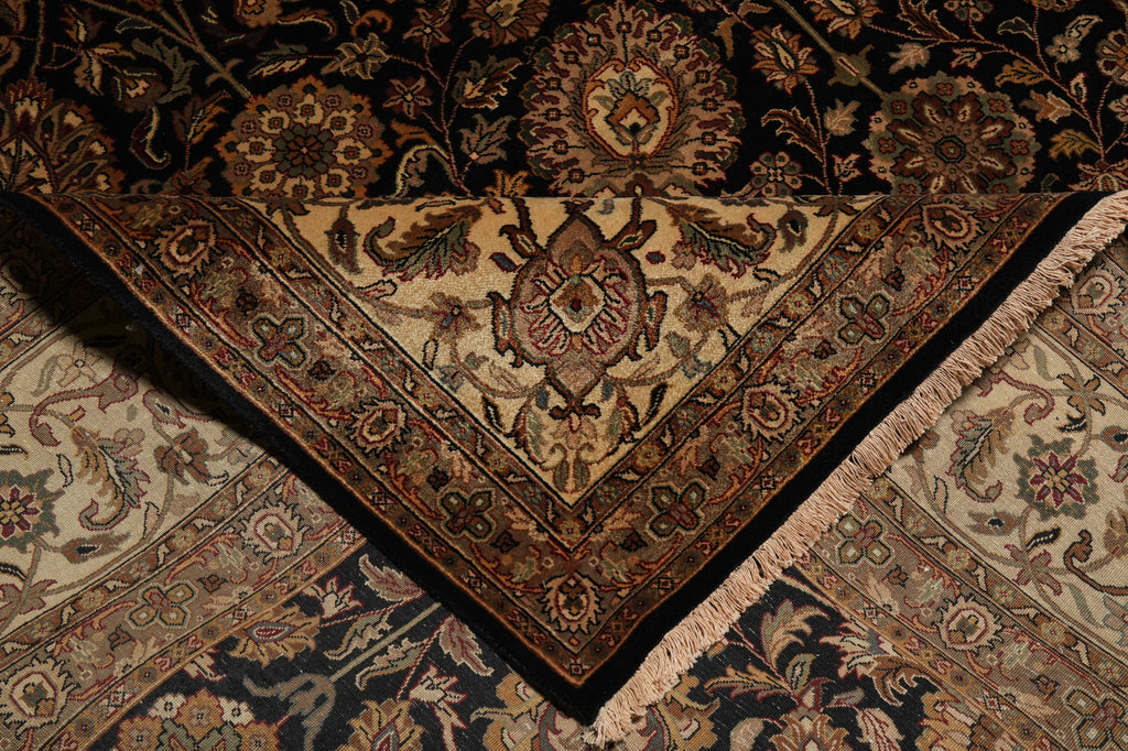 10 x 14.4 New Handmade India Rug Black 20169