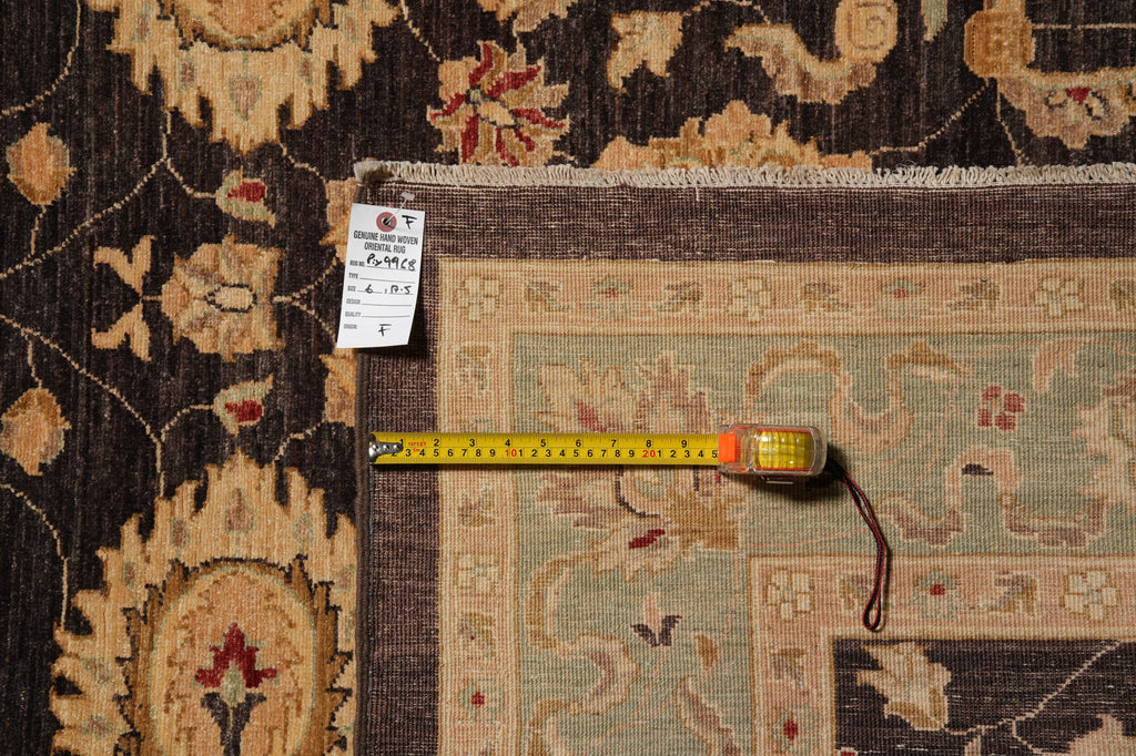 6 x 17.5 Gallery Size Wide Runner Chobi Zigler Rug Brown #PIX-9968