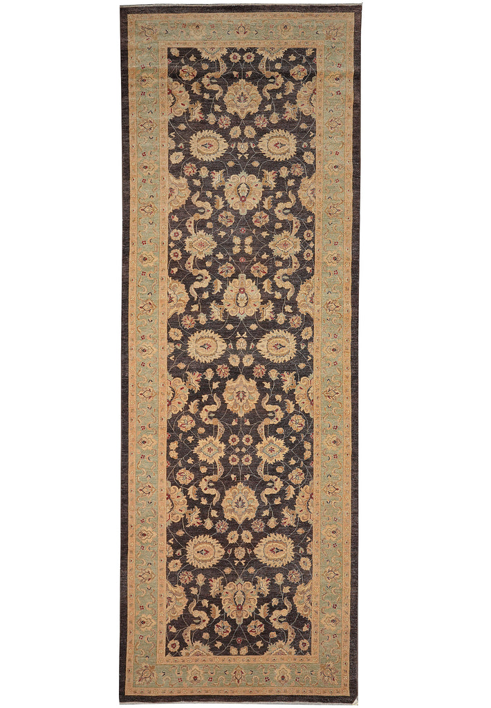6 x 17.5 Gallery Size Wide Runner Chobi Zigler Rug Brown