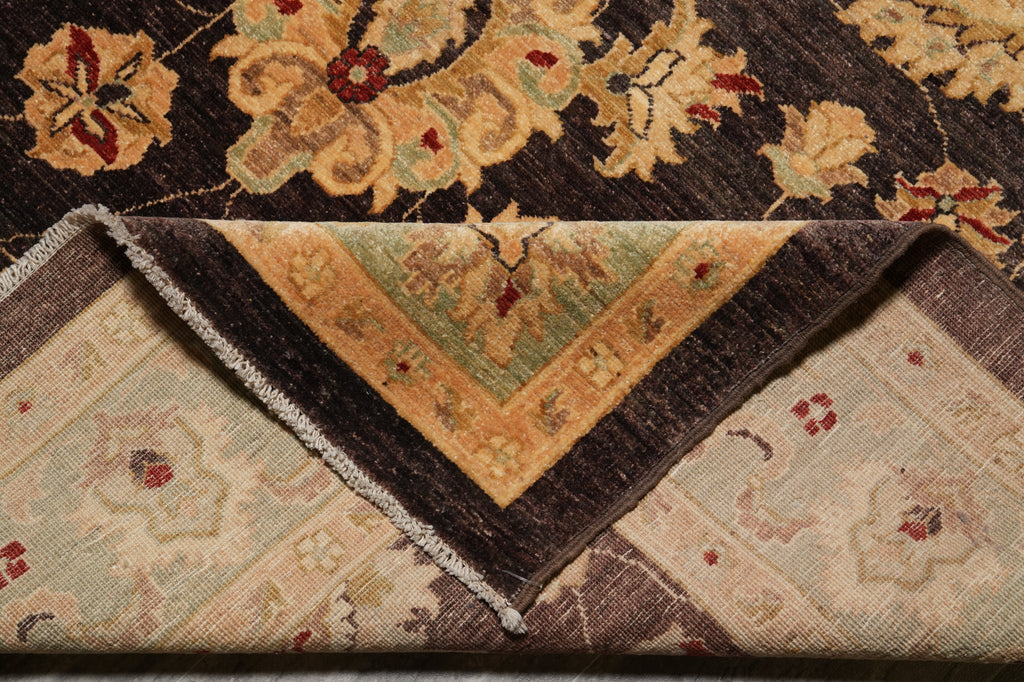 6 x 17.5 Gallery Size Wide Runner Chobi Zigler Rug Brown #PIX-9968