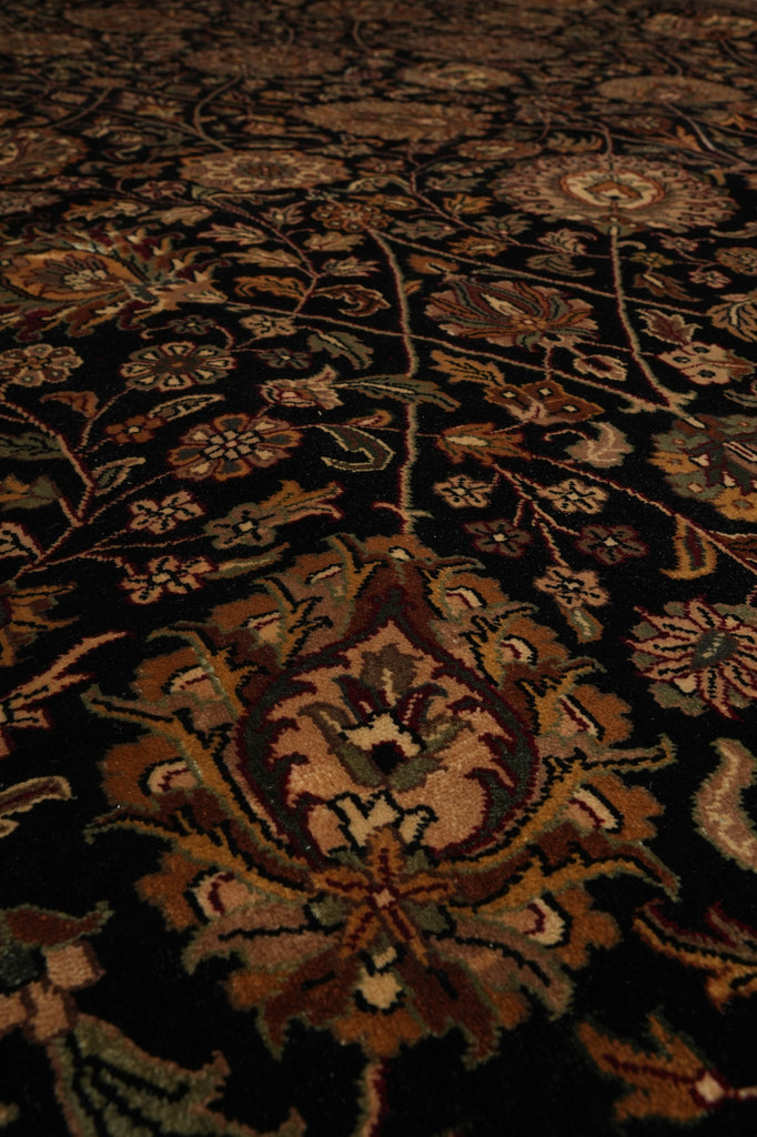 10 x 14.4 New Handmade India Rug Black 20169