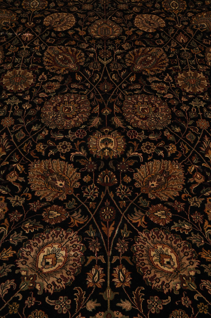 10 x 14.4 New Handmade India Rug Black 20169