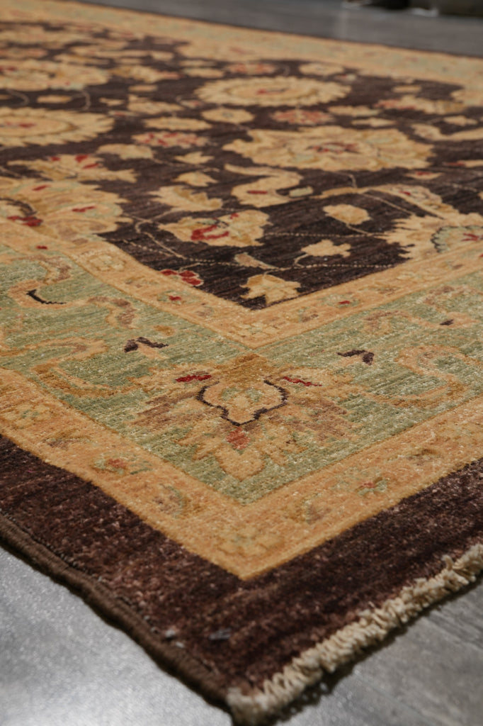 6 x 17.5 Gallery Size Wide Runner Chobi Zigler Rug Brown #PIX-9968