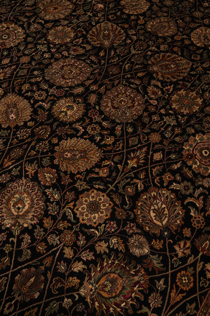 10 x 14.4 New Handmade India Rug Black 20169