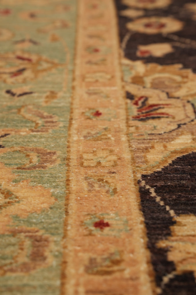 6 x 17.5 Gallery Size Wide Runner Chobi Zigler Rug Brown #PIX-9968