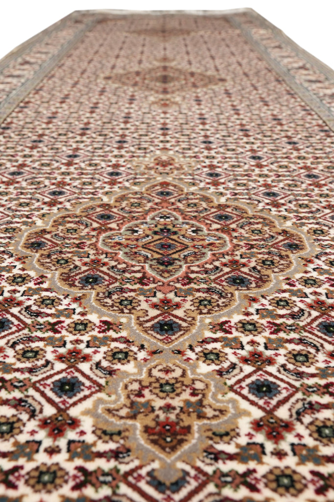2.9 x 10' Feet Mahi Tabriz Wool and Silk Runner #PIX-8549