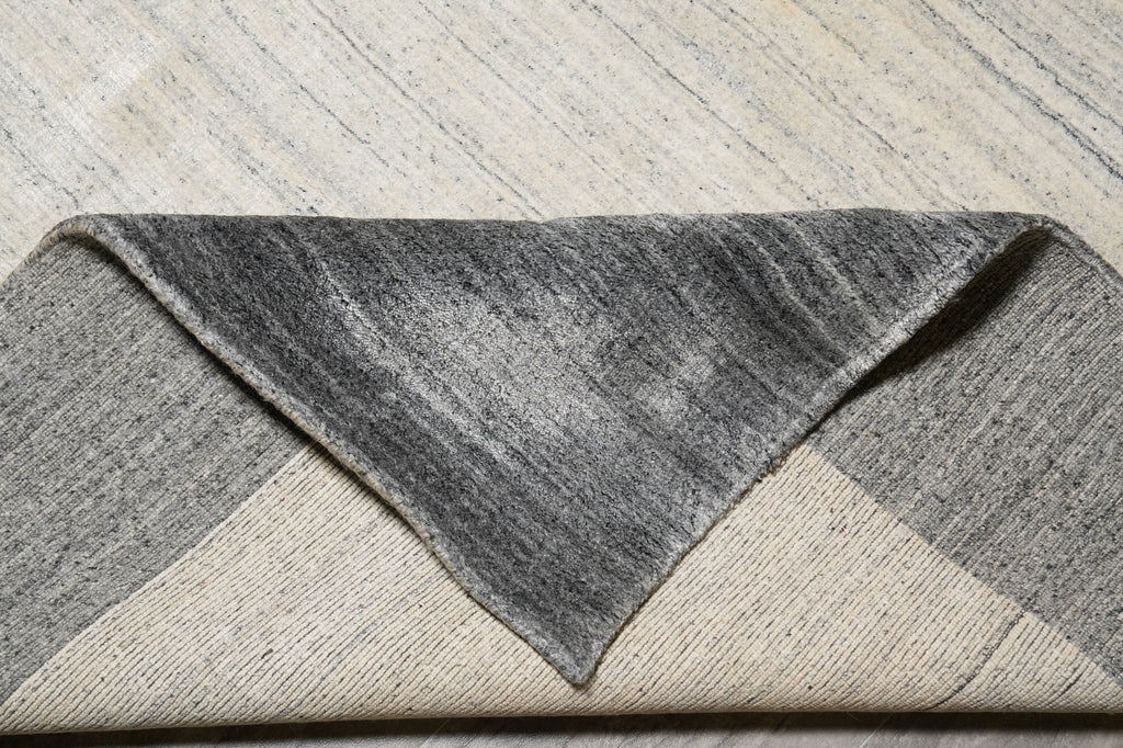 6.3 x 9.6 New Handmade Wool Modern Rug Solid Plain Color #F-4534