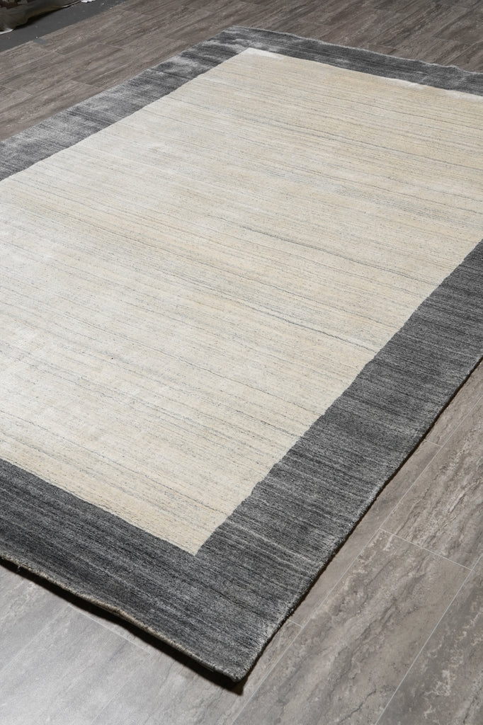 6.3 x 9.6 New Handmade Wool Modern Rug Solid Plain Color #F-4534