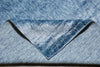Load image into Gallery viewer, 8 x 10.4 Light Blue  Solid Plain Color Modern Handmade Rug Bamboo Silk #F-4535