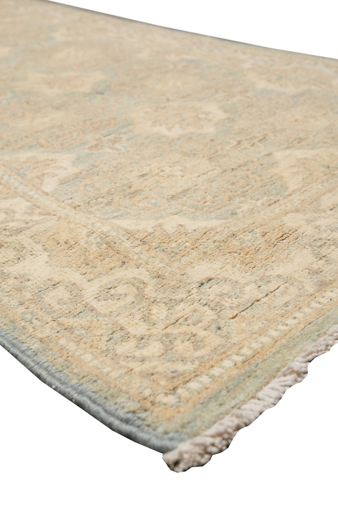 2.9 x 10' Feet Light Green Washed Colors Handmade Runner #PIX-25199