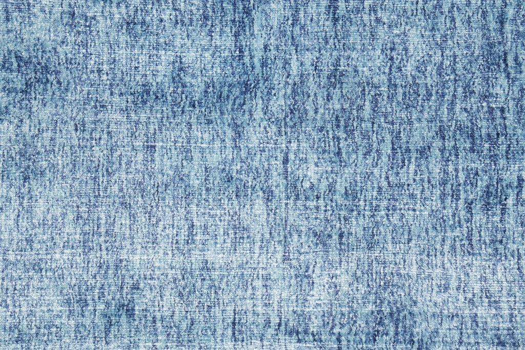 8 x 10.4 Light Blue  Solid Plain Color Modern Handmade Rug Bamboo Silk #F-4535