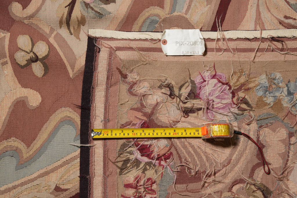 9 x 12 Aubusson Savanerrie Flat Weave Rug 20809