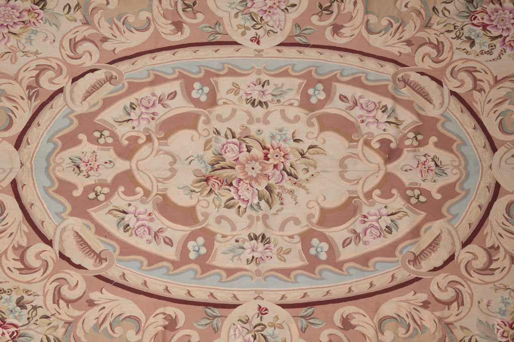 9 x 12 Aubusson Savanerrie Flat Weave Rug 20809