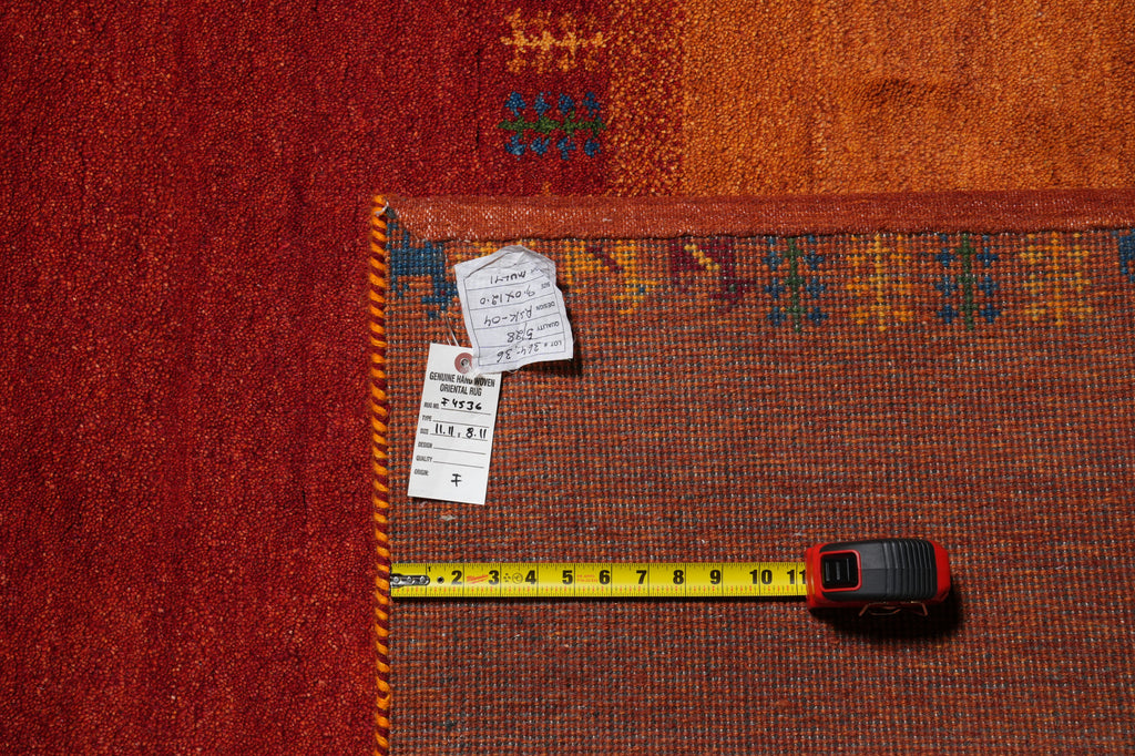 9 x 12 Quality Handmade Wool Modern Gabbeh Rug #F-4536