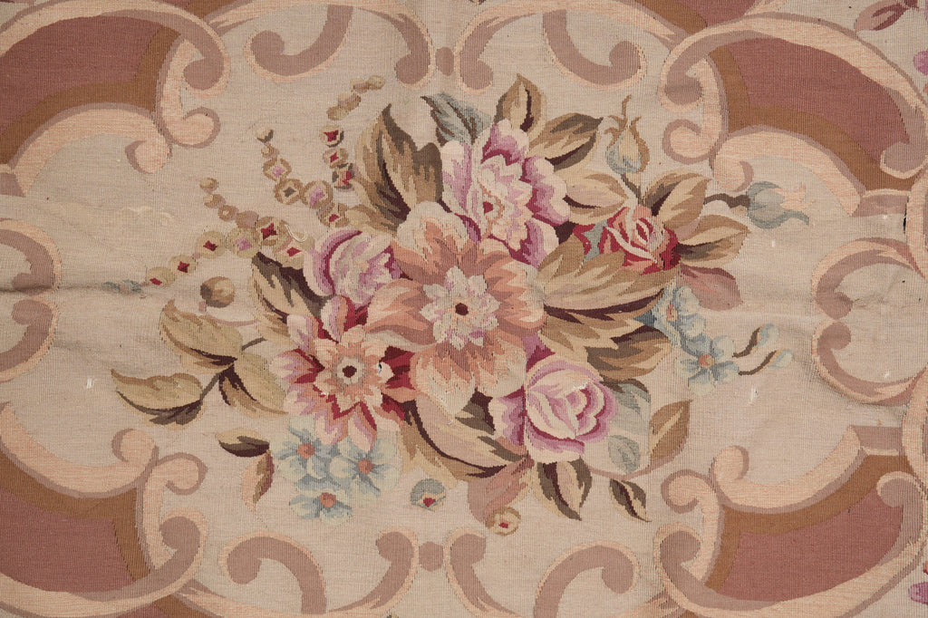 9 x 12 Aubusson Savanerrie Flat Weave Rug 20809