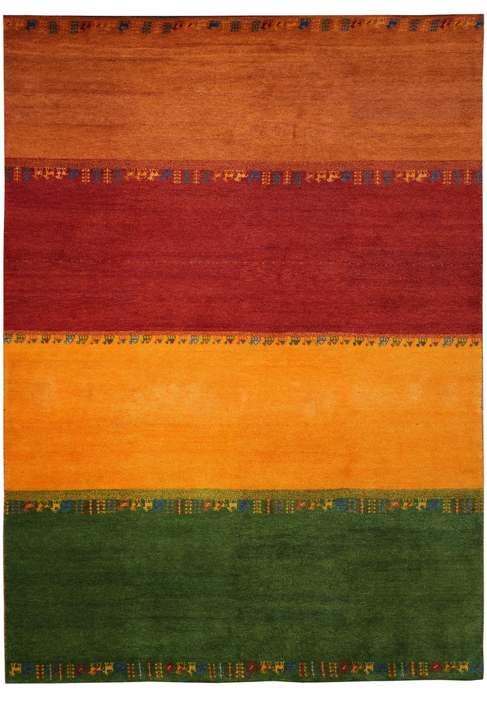 9 x 12 Quality Handmade Wool Modern Gabbeh Rug