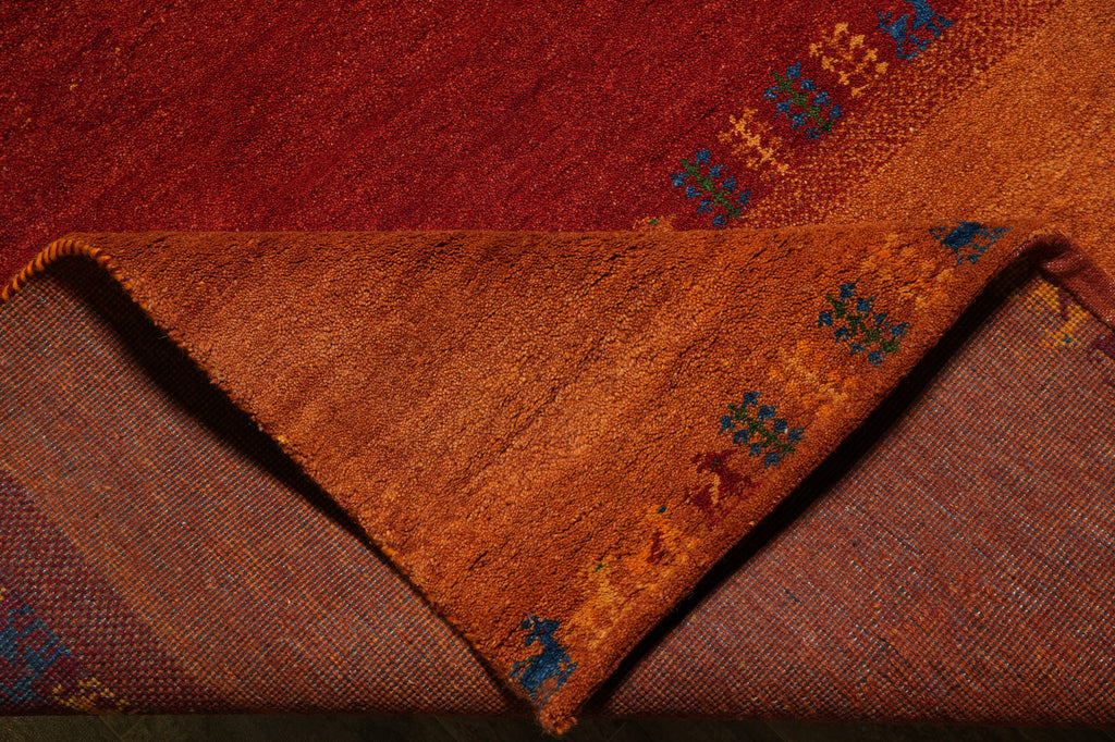 9 x 12 Quality Handmade Wool Modern Gabbeh Rug #F-4536