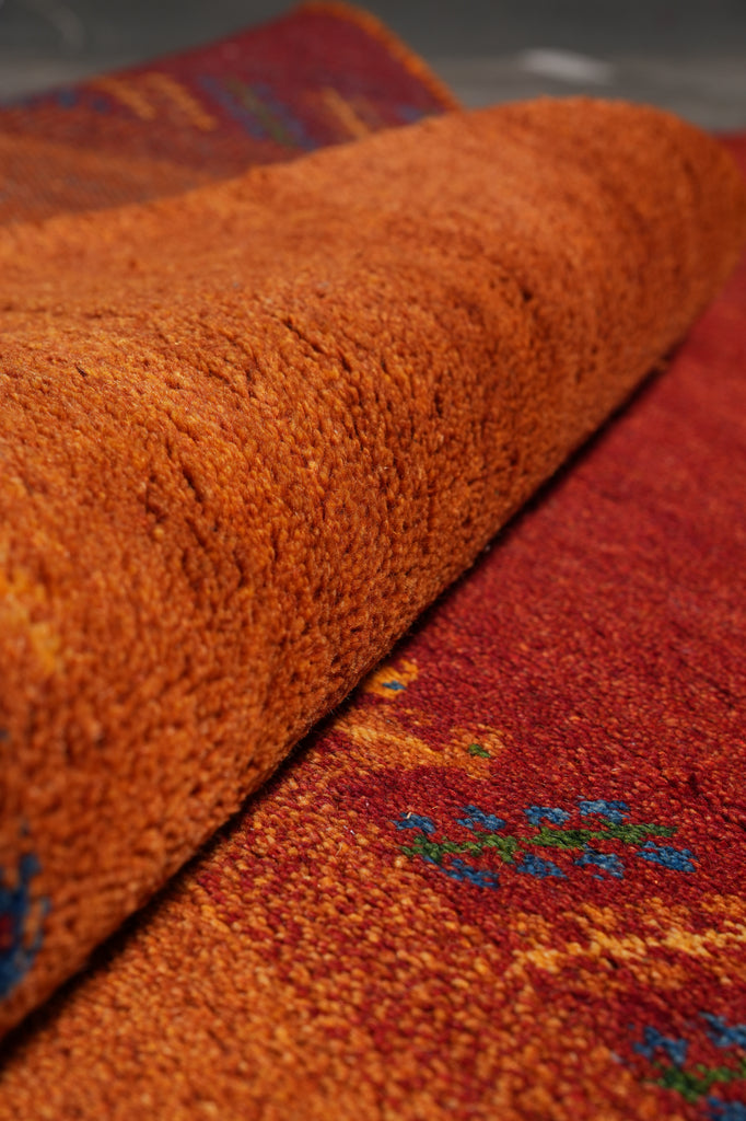 9 x 12 Quality Handmade Wool Modern Gabbeh Rug #F-4536