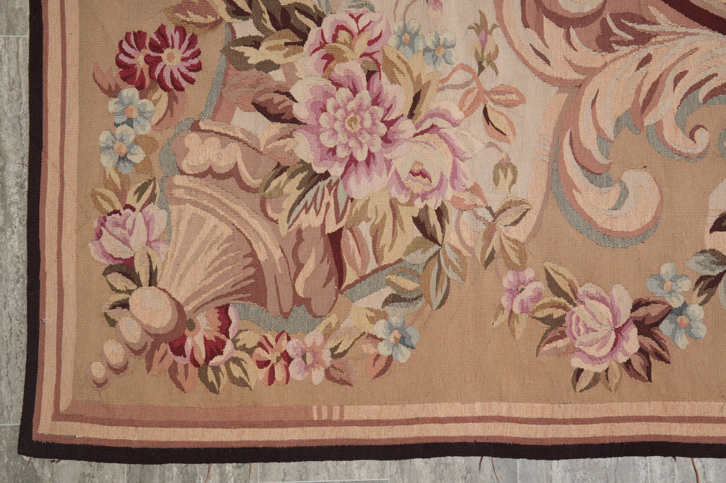 9 x 12 Aubusson Savanerrie Flat Weave Rug 20809