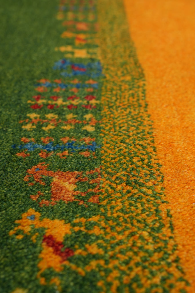 9 x 12 Quality Handmade Wool Modern Gabbeh Rug #F-4536