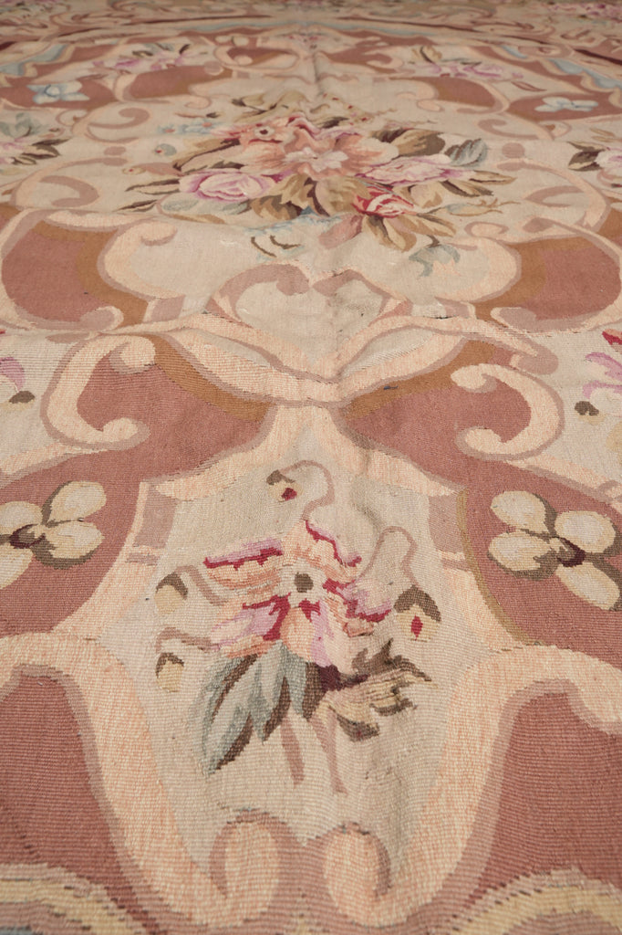 9 x 12 Aubusson Savanerrie Flat Weave Rug 20809