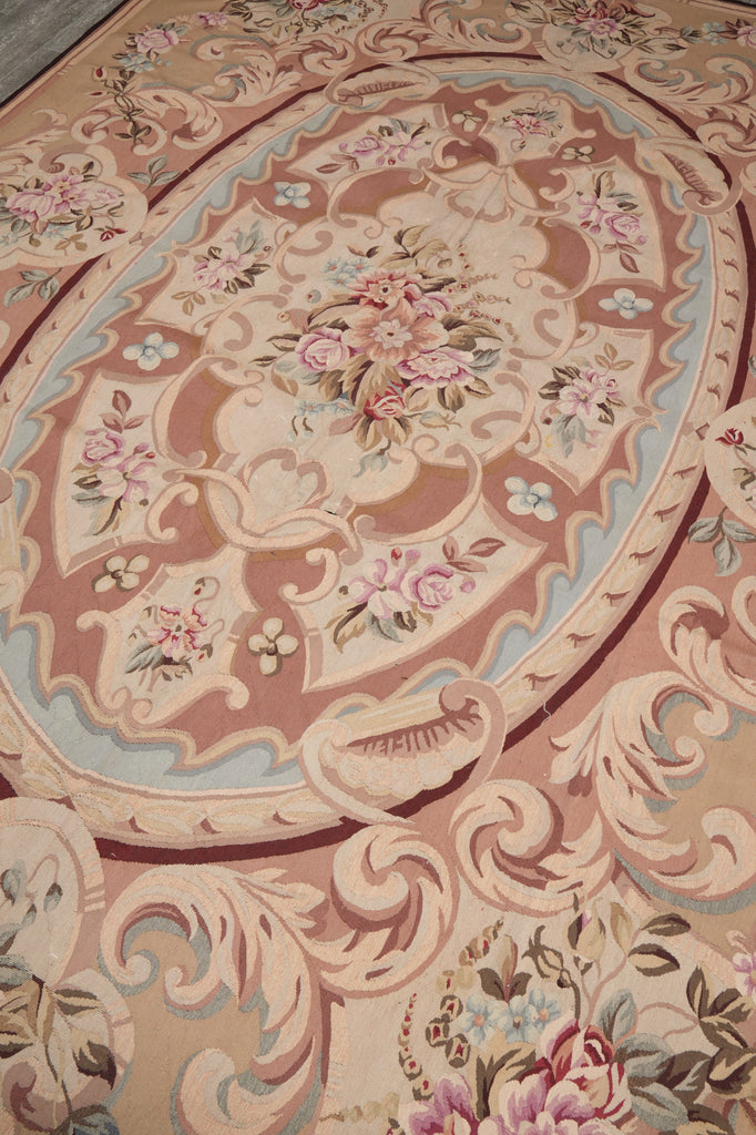 9 x 12 Aubusson Savanerrie Flat Weave Rug 20809
