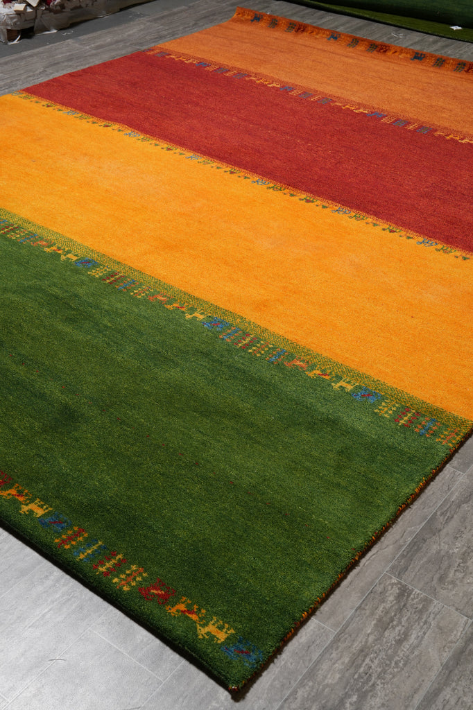 9 x 12 Quality Handmade Wool Modern Gabbeh Rug #F-4536
